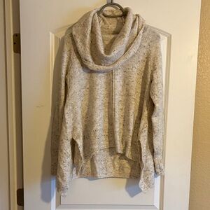Elegant Cream Turtleneck Sweater